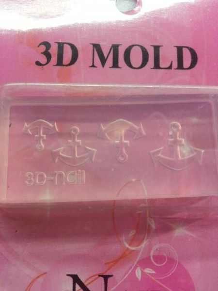 3D Mold- Anchors #M5 - Make your own 3D Nail Decorations