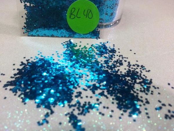 BL40 Ocean Blue (.025) Solvent Resistant Glitter