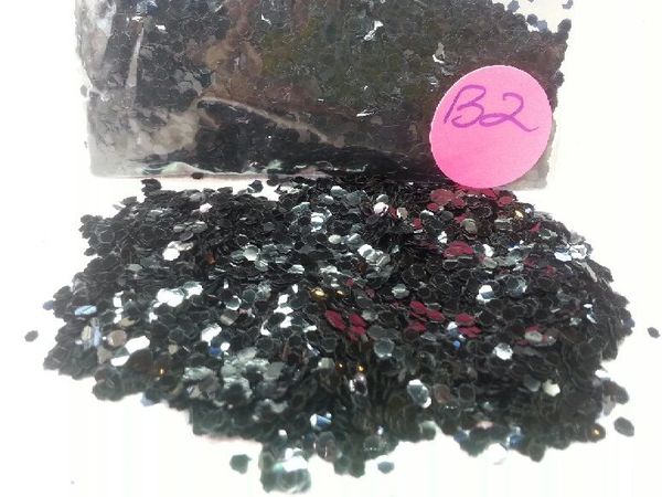 B2 Black Magic (.062) Solvent Resistant Glitter