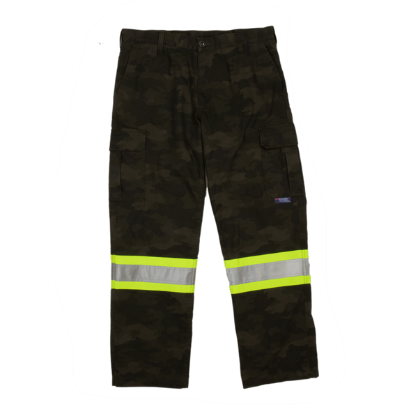 Tough Duck Camo Flex Duck Safety Cargo Utility Pant; Style: SP04