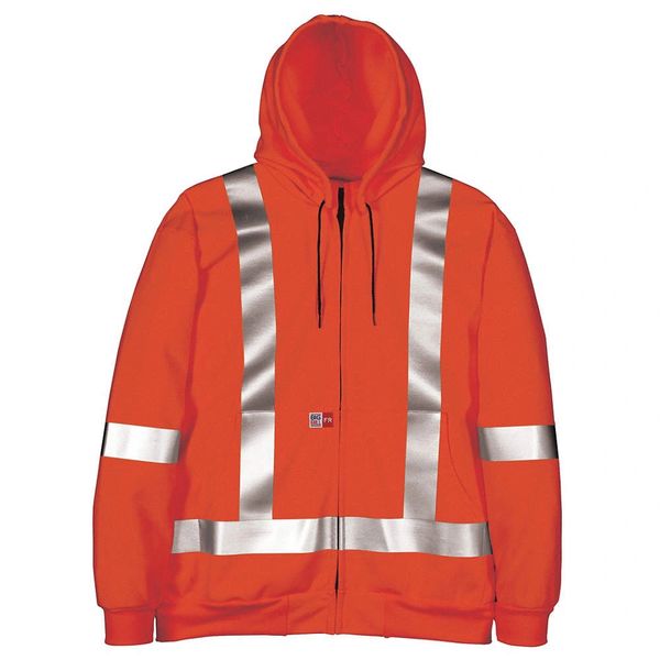 Big Bill 14 oz. Flame-Resistant FR Full-Zip Hooded Sweatshirt; Style: RT27IT14