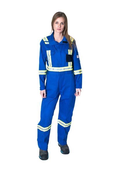 White Bear 9 oz Westex UltraSoft® Unlined Summer Coveralls with Reflective Tape; Style: IUSXX9S