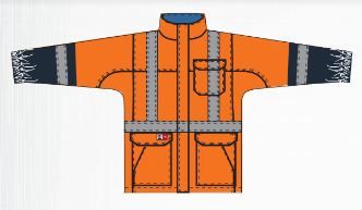 Big Bill 17.5 oz Polartec® Power Shield® FR Two Tone Soft Shell Jacket; Style: 2018TL