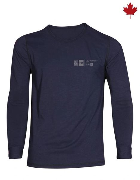 Big Bill 7.5 oz Polartec® Power Dry® FR Seamless Undergarment Long Sleeve T-Shirt; Style: DW1PD7