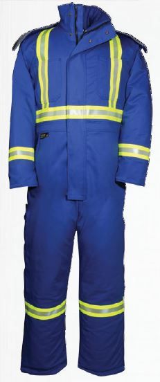 Big Bill 8.5 oz Westex UltraSoft AllOut FR ModaQuilt-lined Coverall with Reflective Material; Style: M805NEX