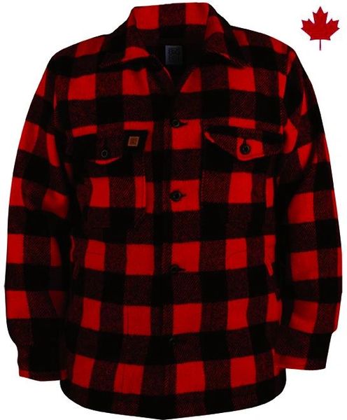 Big Bill 17 oz Plaid Wool Jacket | Langen Health and Safety Inc.