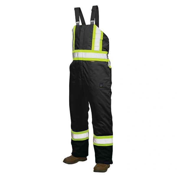 Work King HiViz Lined Bib Overall with Reflective Stripes; Style: S798