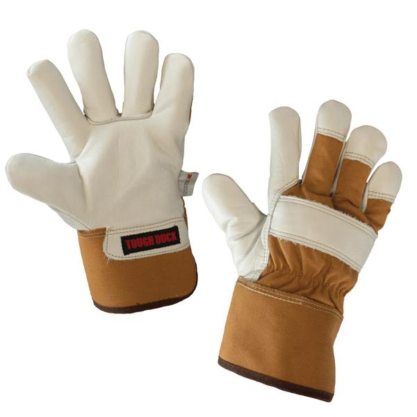 Tough Duck Premium Cowgrain Fitters Glove – Palm Lined; Style: Gi8606