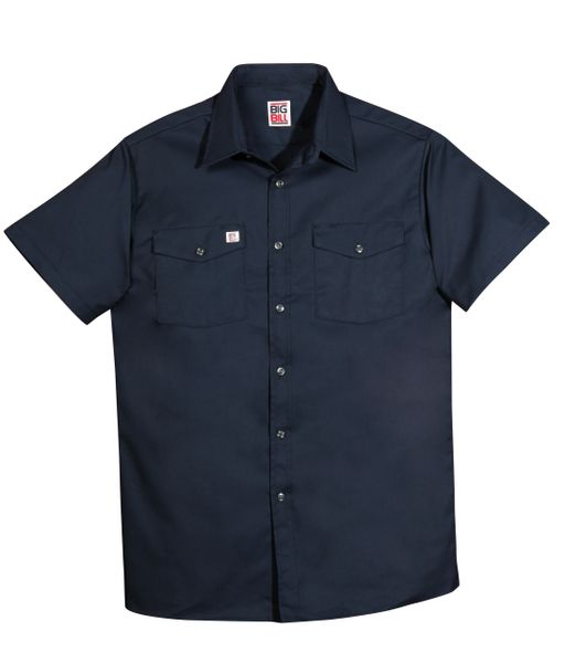 Big Bill Front Button Closure Short Sleeved Work Shirt; Style: 137