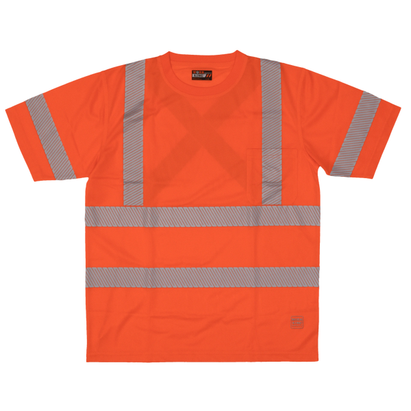 Tough Duck S/S Safety T-Shirt with Segmented Stripes; Style: ST07