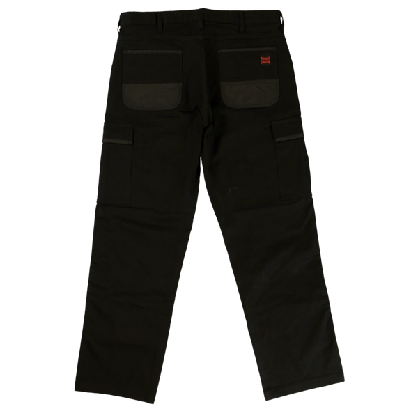 Tough Duck Navy Fleeced Lined Flex Twill Cargo Pants WP06