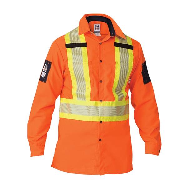 High Visibility Long-Sleeve Ripstop Shirt, Style 144HVP