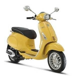 Yellow store colour scooty