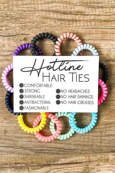 Skinny Hot Line Hair Ties District 7 Boutique