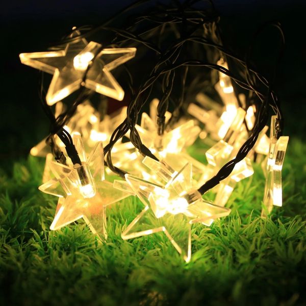 Quace Star Solar String Lights 6m 20ft 30 Led Water Resistant