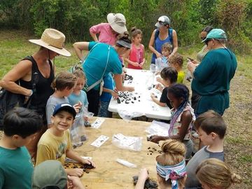 Ages 6 to 10 years old. Includes 2 hour fossil hunting with all equipment provided and children educ