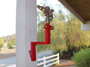 side  mounted offset wildfire sprinkler by code3 water