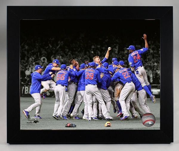 Hall of Framers Sandusky - Chicago Cubs 2016 World Series Champions  Banner Bronze Coin Photo Mint Commemorating the Chicago Cubs 2016 World  Series Champions! This 13” x 16” frame with double matting