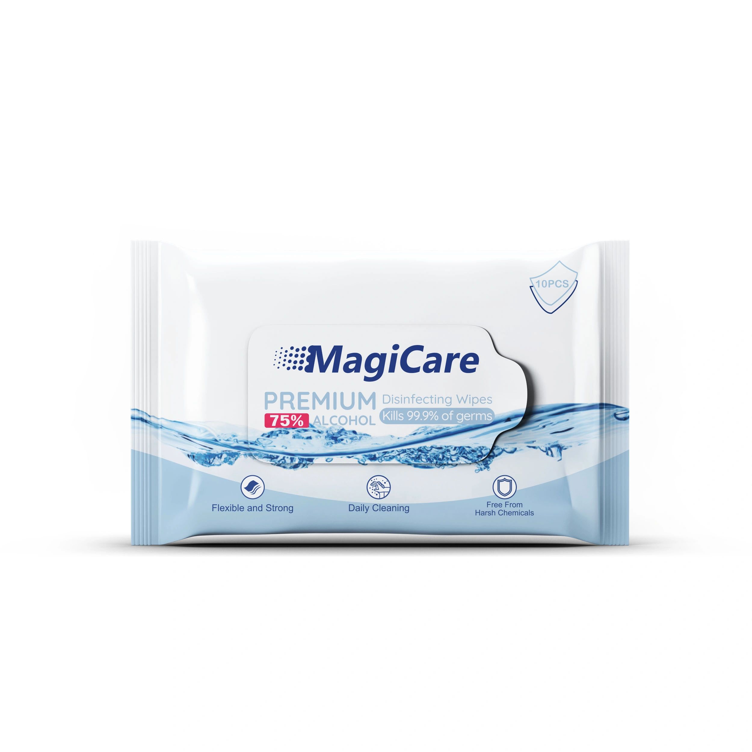 Magicare 75% Alcohol Wipes (80ct) | Hand Sanitizer Disinfecting Wipes