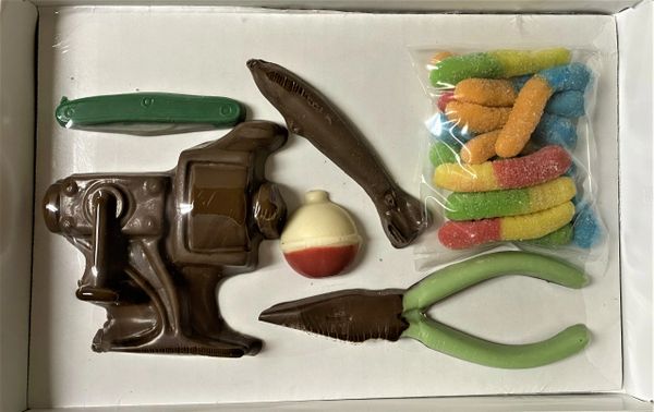 Fishing Tackle Box  Gourmet Handmade and Novelty Chocolates