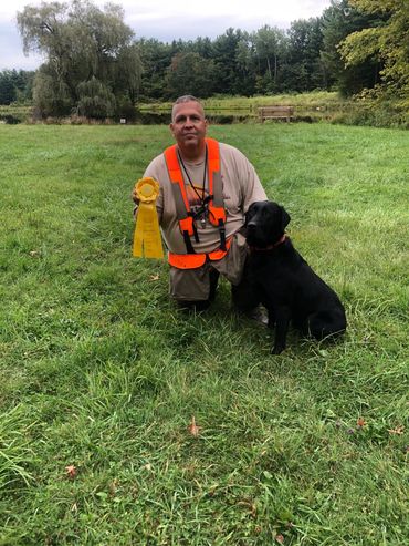 UFTA F.Ch. Portentoso's Black Knight, Third Place Gundog, Hunter's Trial