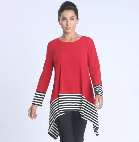 IC Collection Fun Striped Tunic-IC-2710T | IC Collection | Unique Apparel