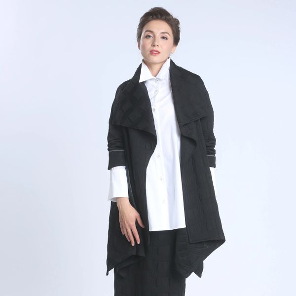 IC Collection Vivienne Asymmetrical Open Jacket-IC-2570J | IC