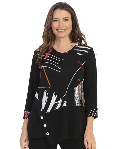 Jess & Jane Abstract Cindy Tunic-Y13-1420 | IC Collection | Unique Apparel