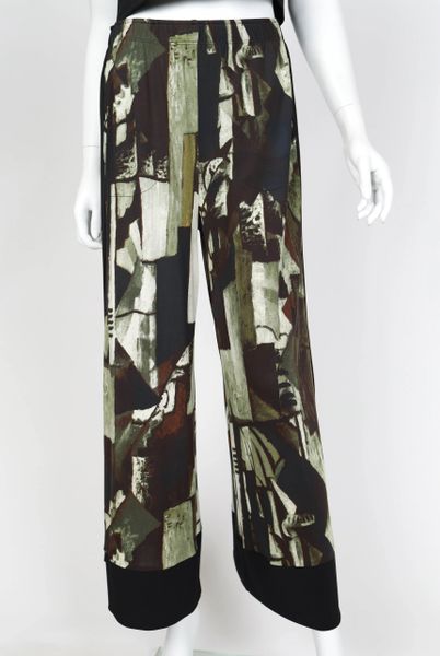 IC Collection Abstract Art Wide Leg Pant-IC-5449P | IC Collection ...