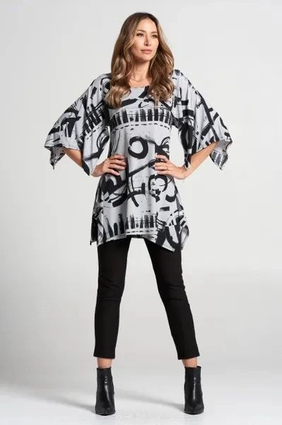 By JJ Layered Wrinkle-Free Printed Tunic-IT-202P-G | IC Collection ...