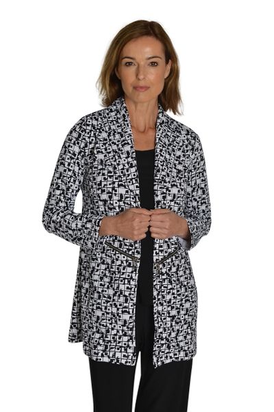 Black and White Modern Art Print Jacket- UN-0010 | IC Collection ...
