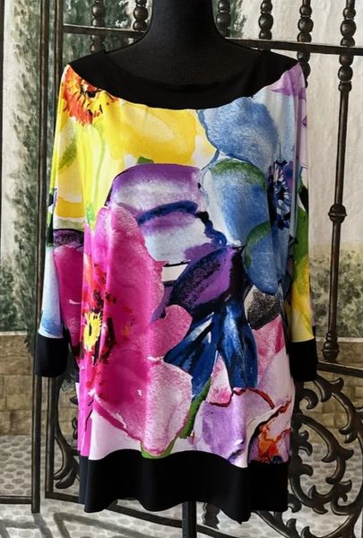 Eva Varro 3/4 Sleeve Lilly Tunic-T12529-LILLY | IC Collection | Unique ...