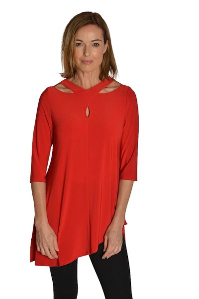 IC Collection Crisscross Front Tunic- IC-2251T | IC Collection | Unique ...