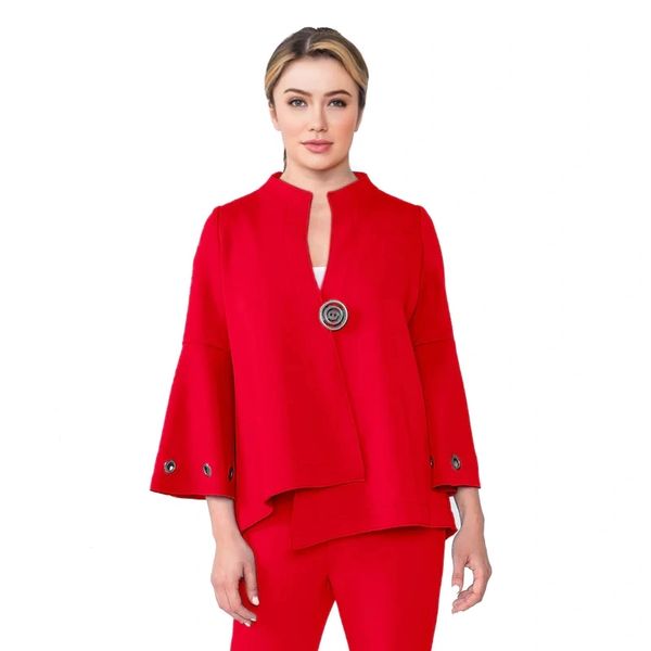 IC Collection Eyelet Bell Sleeve Jacket-IC-4577J | IC Collection ...
