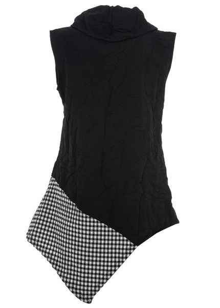 Kozan Black & White Check August Tunic-SP-4352-BWCHCK | IC Collection ...