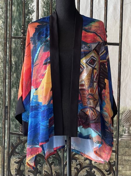 Dilemma Picasso Inspired Open Jacket-ICK106