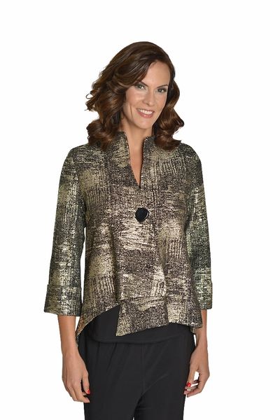 IC Collection One Button Asymmetric Jacket- IC-9951J | IC Collection ...