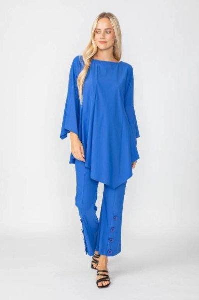 IC Collection Ruffle Sleeve Asymmetrical Top-IC-4723T | IC Collection ...
