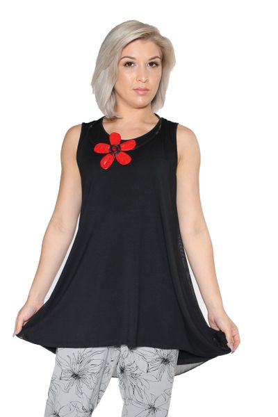 IC Collection Sleeveless Tunic- IC-6822T | IC Collection | Unique Apparel