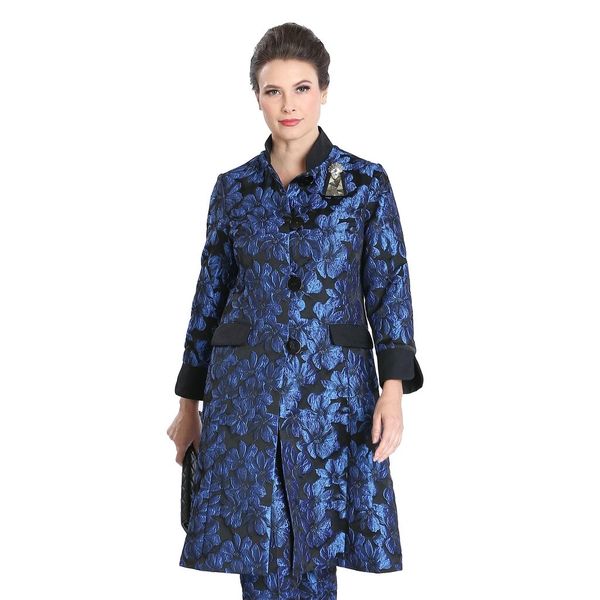 IC Collection Jacquard Button Front Jacket-IC-3149J | IC Collection ...