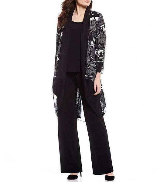 IC Collection Newspaper Print Fashion JacketIC1562J IC Collection Unique Apparel