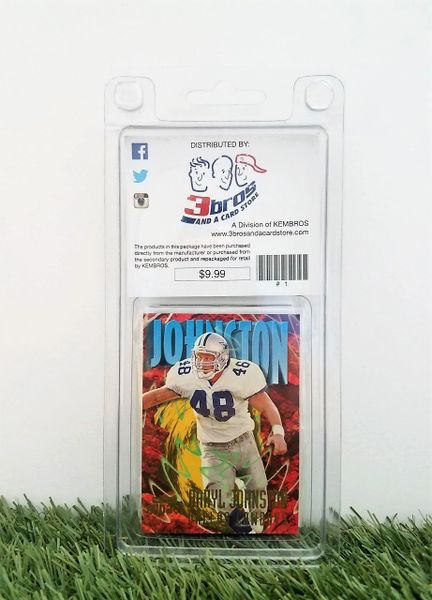 Daryl Johnston-(10) card pack NFL football superstar Daryl Johnston starter  kit all different cards