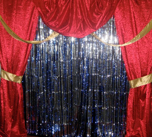 Mylar Streamers +Bonus Velcro Custom Made Portable Backdrops For