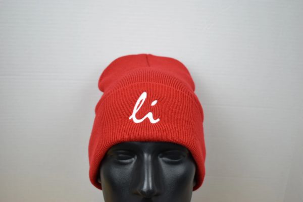 Red L.I. Cuffed beanie