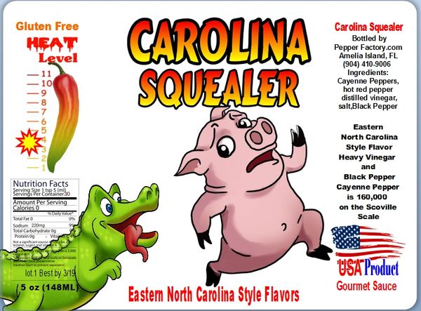 Carolina Squealer | Pepper Factory hot sauce, dipping ...