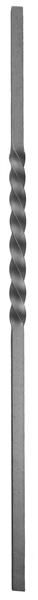 (#QC-112) Forged Plain Twist Baluster Post / Spindle 1"
