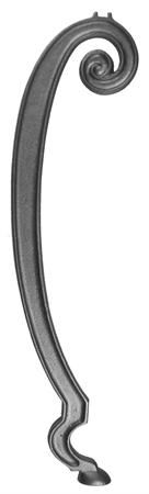 #(9965) Cast Iron Ram Horn Design Leg