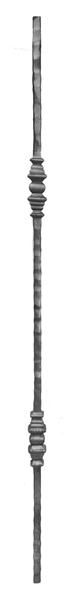 #(QC-15/03) Classic Design Forged Steel Picket Baluster / Hammered