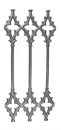 #(7236) Cast Iron Cathedral Railing Panel