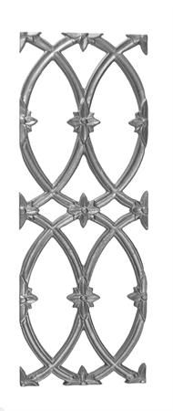 #(675) Cast Iron Cathedral Railing Panel